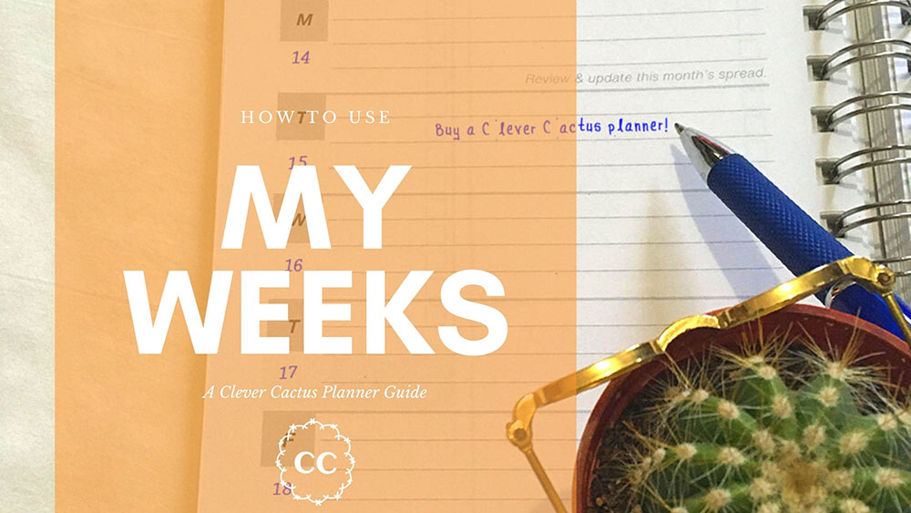 My Weeks Guide - Clever Cactus Planner