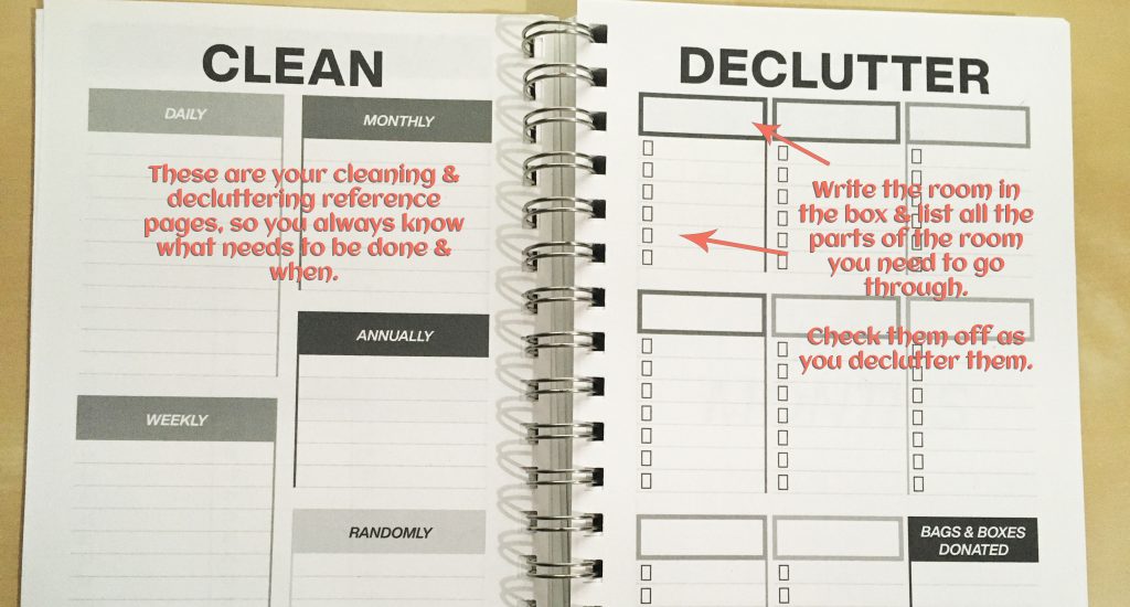 Clever Cactus planner - My Year guide - Clean & Declutter