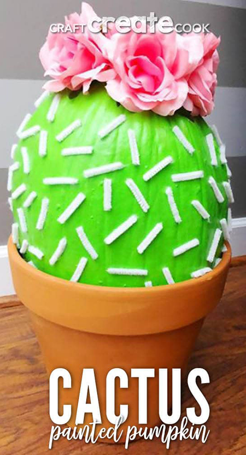 Cactus Pumpkin DIY